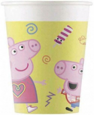 Peppa Party Geburtstag Becher 200ml 8x