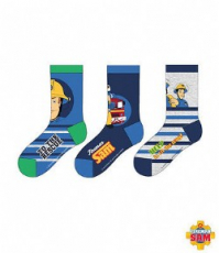 Feuerwehrmann Sam 3er Pack Socken Kinder 23/26