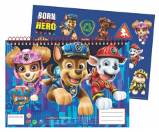 Paw patrol Spiral- skizzenbuch mit Aufklebern A4