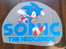 Sonic the Hedgehog  Wärme Übertragung Bügelbild