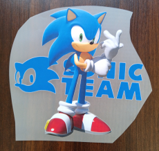 Sonic the Hedgehog  Wärme Übertragung Bügelbild