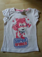 Super wings T-shirt weiss Mädchen Gr. 110