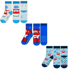 Super Wings 3er Pack Kinder dicke Socken 23/26