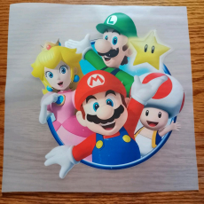 Super Mario Bügelbild (18 - 22cm)