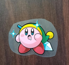 Kirby Bügelbild klein