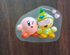 Kirby Bügelbild klein