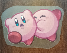 Kirby Bügelbild klein