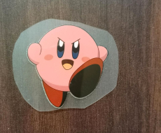 Kirby Bügelbild klein