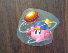 Kirby Bügelbild klein