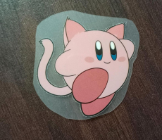 Kirby Bügelbild klein