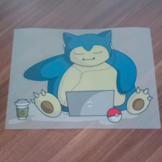 Pokemon Snorlax Bügelbild