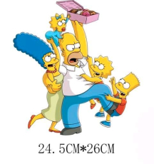 The Simpsons Bügelbild groß