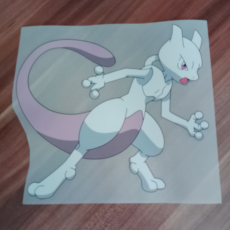 Pokemon Mewtu Bügelbild