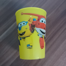 Super Wings Kinder Trinkbecher gelb