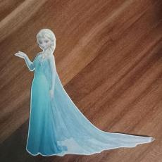 Frozen Eiskönigin ELSA Bügelbild dunkle Sachen