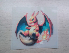 Pokemon Glurak Bügelbild