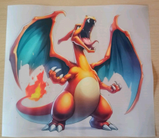 Pokémon Bügelbild Glurak