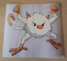 Pokemon Bügelbild Mankey