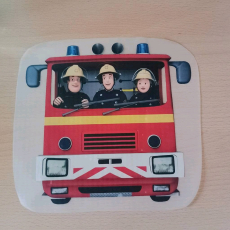 Feuerwehrmann Sam Bügelbild