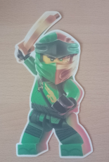 Lego Ninjago Bügelbild für eine Schultüte