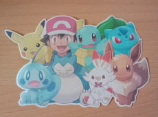 Pokemon Bügelbild für eine Schultüte