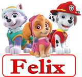 Paw patrol Türaufkleber mit Wunschname