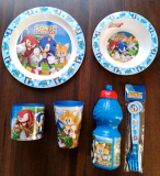 Sonic the Hedgehog Frühstücksset & Besteck & Trinkflasche