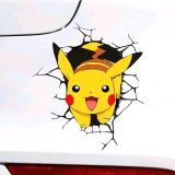 Pokémon Pikachu Auto Aufkleber