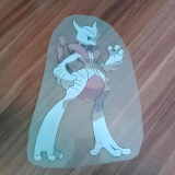 Pokemon Mewtu Bügelbild