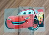 Disney Cars Lightning McQueen Bügelbild