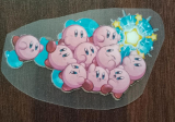 Kirby Bügelbild klein