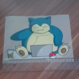 Pokemon Snorlax Bügelbild