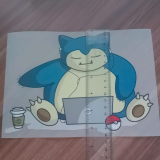 Pokemon Snorlax Bügelbild