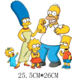 The Simpsons Bügelbild groß