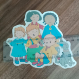 Caillou Bügelbild helle Sachen