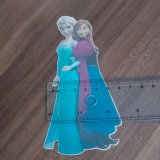 Frozen Eiskönigin ANNA UND ELSA Bügelbild dunkle Sachen