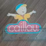 Caillou Bügelbild dunkle Sachen