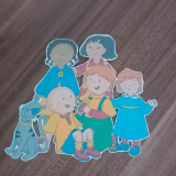 Caillou Bügelbild dunkle Sachen