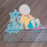 Caillou Bügelbild dunkle Sachen