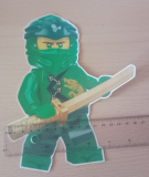 Lego Ninjago Lloyds Bastelset Aufkleber für eine Schultüte