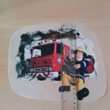 Feuerwehrmann Sam Bügelbild