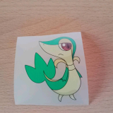 Pokemon Bügelbild Serpifeu