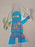 Lego Ninjago Jay Bastelset Aufkleber für eine Schultüte